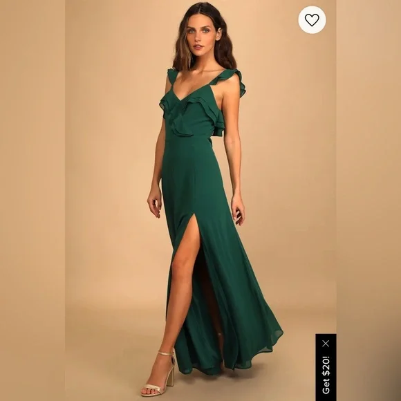 green emerald velvet dress High Couture NR2224 Long Sleeve Formal Evening Dress main image 1